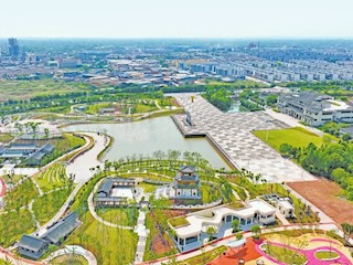 航拍下的龍水五金文化公園